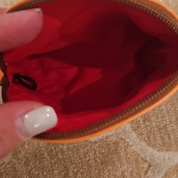 Dooney & Bourke Small Wallet Or Cardholder In Peach/orange - Picture 3 of 6